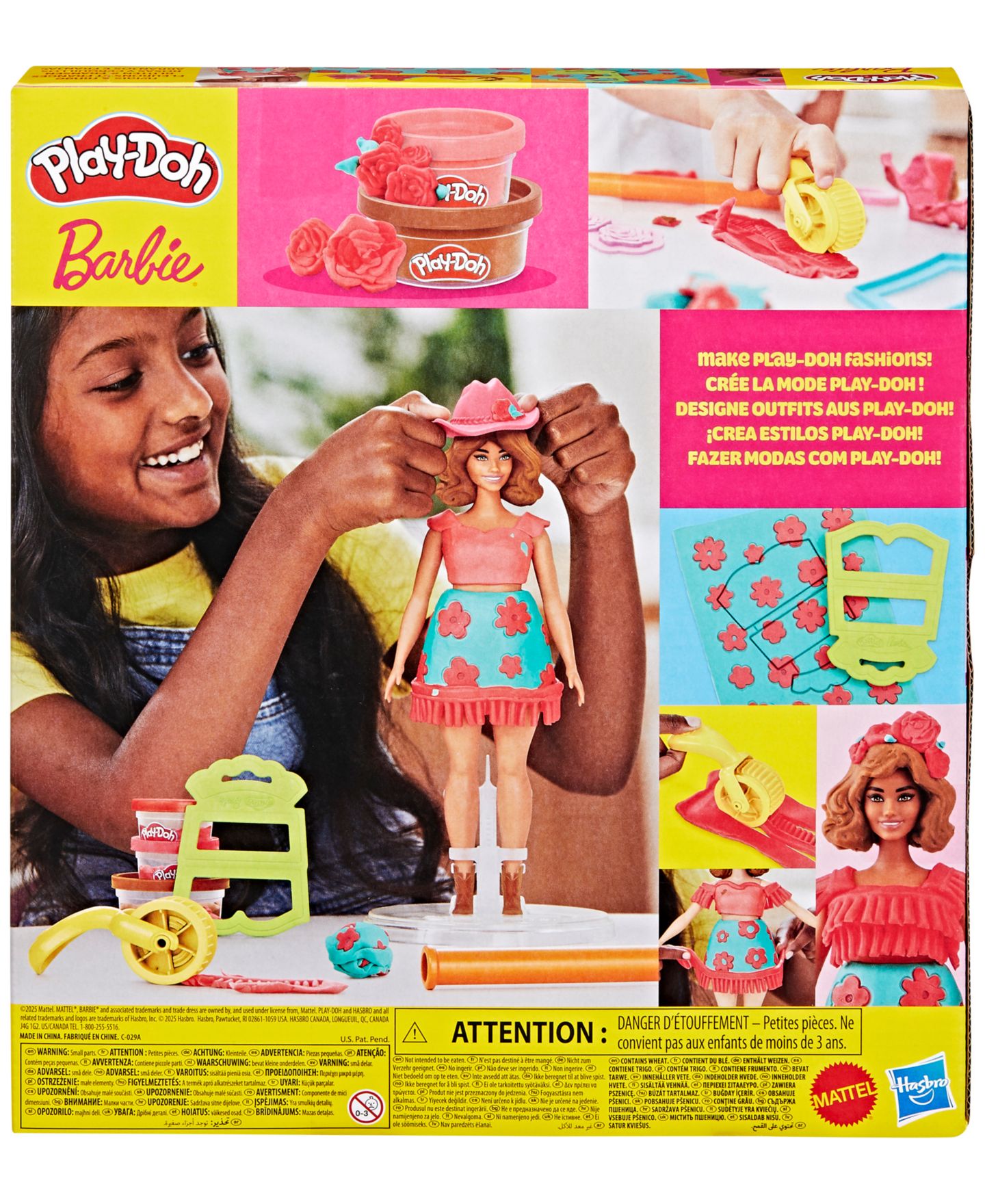 Детские фигурки Play-Doh Barbie Florals and Fringe Set — фото 4