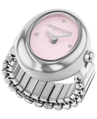 Women's Sammy Silver Tone Stainless Steel Ring Watch, 18mm