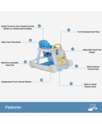 Toddler Splash Walker And Activity Center in Aqua