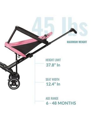 Coast Rider Travel Stroller Lightweight Stroller Compact Portable Vacation Friendly Stroller, Sky Blue