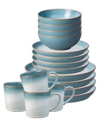 Denby Azure Haze 16 Pc. Dinnerware Set, Service for 4 - Macy's