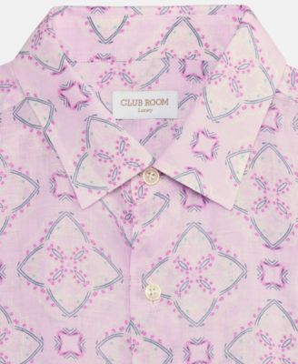 Men's Casa Regular-Fit Floral Button-Down Linen Shirt