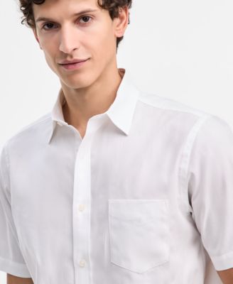 Men's Textured Short-Sleeve Shirt, Macy's Exclusive