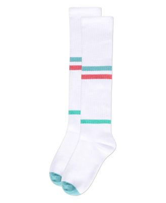 Little Girls Multi Colored Stripe Knee High Socks