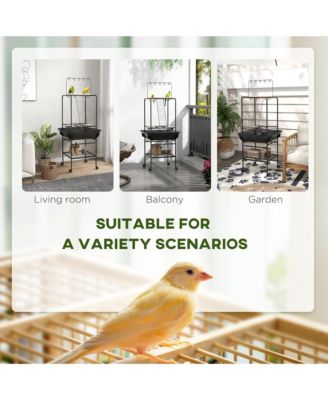 Bird Sd with Wheels for Indoor Outdoor Small Parrot, Dark