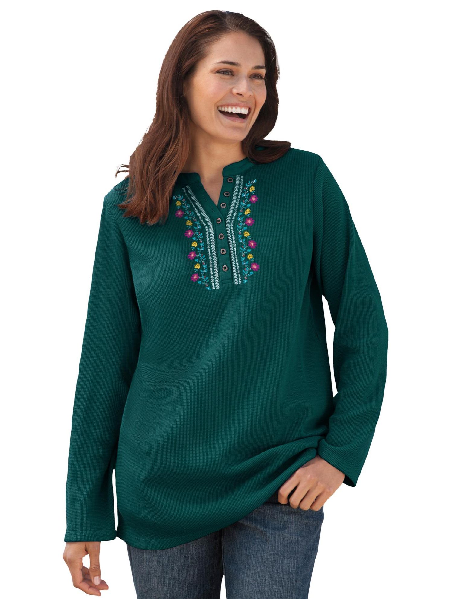 Изумрудный Зелёный Vine Embroidery