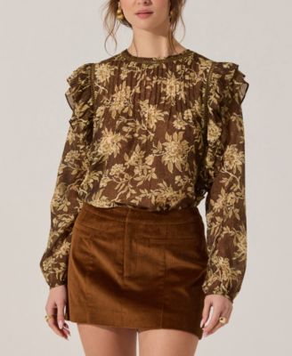 Women's Corduroy A-line Mini Skirt