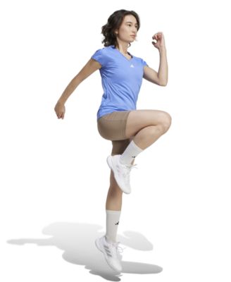 Women's Training Moisture-Wicking Logo V-Neck T-Shirt