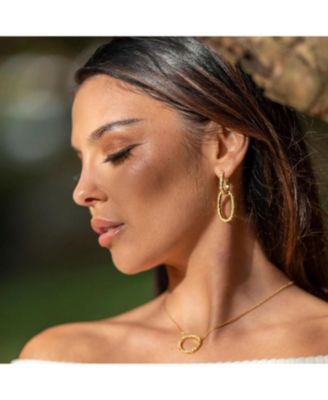 Medium Hula Hoop Earrings in Gold Vermeil