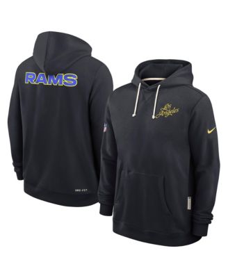 Nike - Men's Dark Blue Los Angeles Rams 2025 NFL Rivalries Sideline Dri-Fit Hoodie