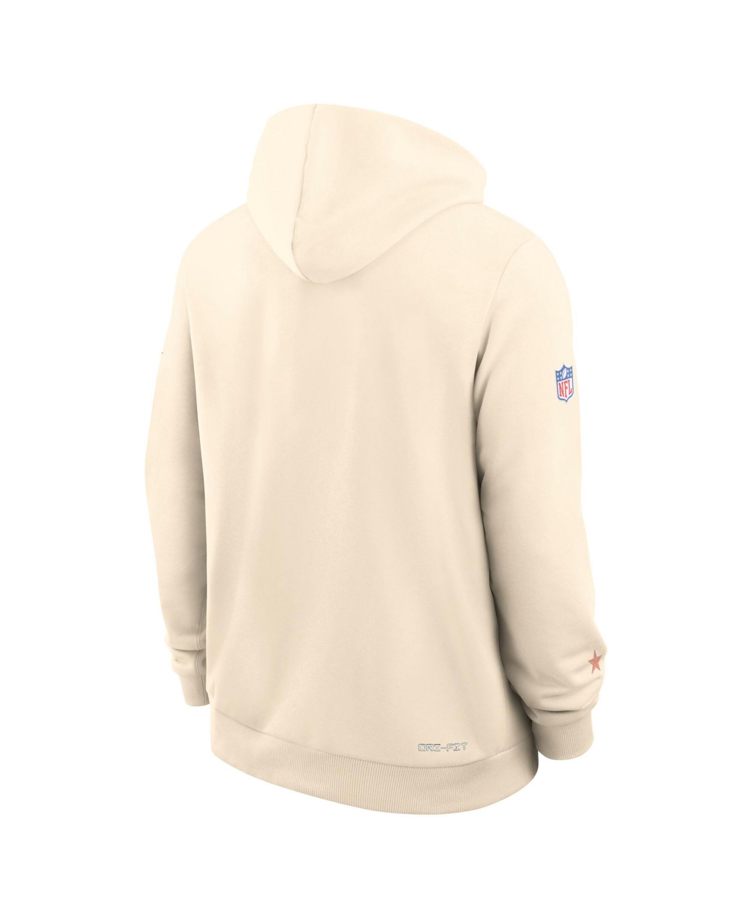 Men's Natural Arizona Cardinals 2025 NFL Rivalries Sideline Dri-Fit Hoodie