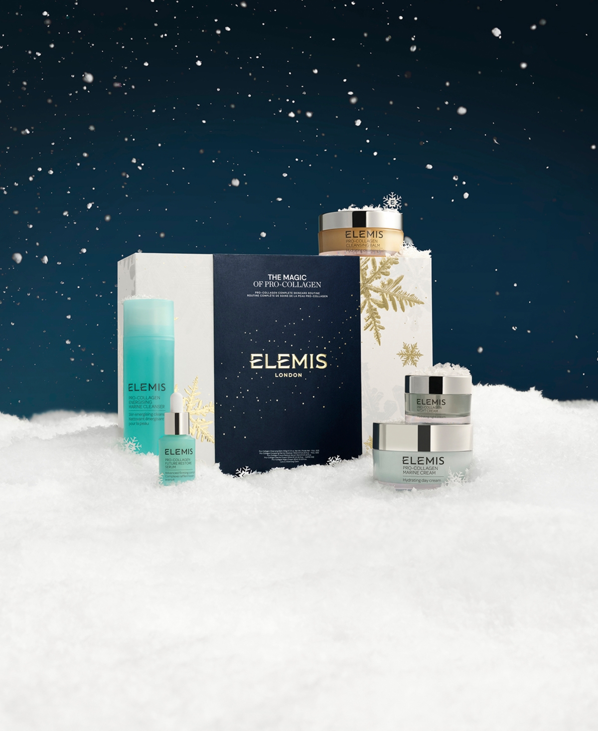 Elemis The Magic Of Pro-collagen Complete Routine Skincare Set In Transparent