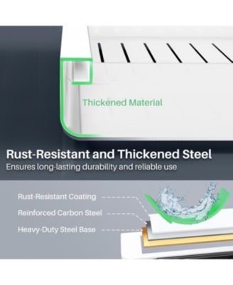 Pull out Cabinet Organizer, Expandable(12&amp;quot;-20&amp;quot;) Heavy Duty Slide out Drawers Fixed with Adhesive Nano Film for Pots, Roll out Shelf Storage for Kitchen Base Cabinet Organization(White)