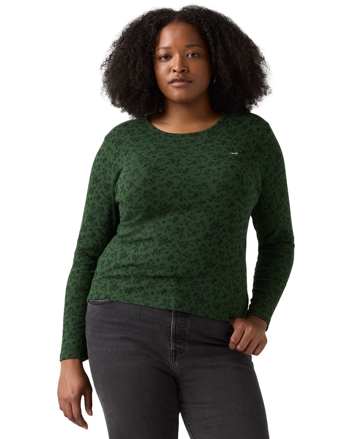 Levi's Plus Size Crewneck T-shirt In Green