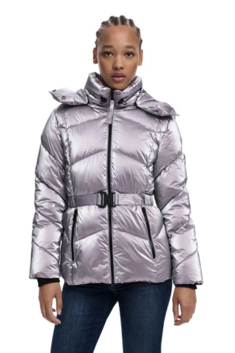 Женские куртки Desigual Women's Metallic quilted coat