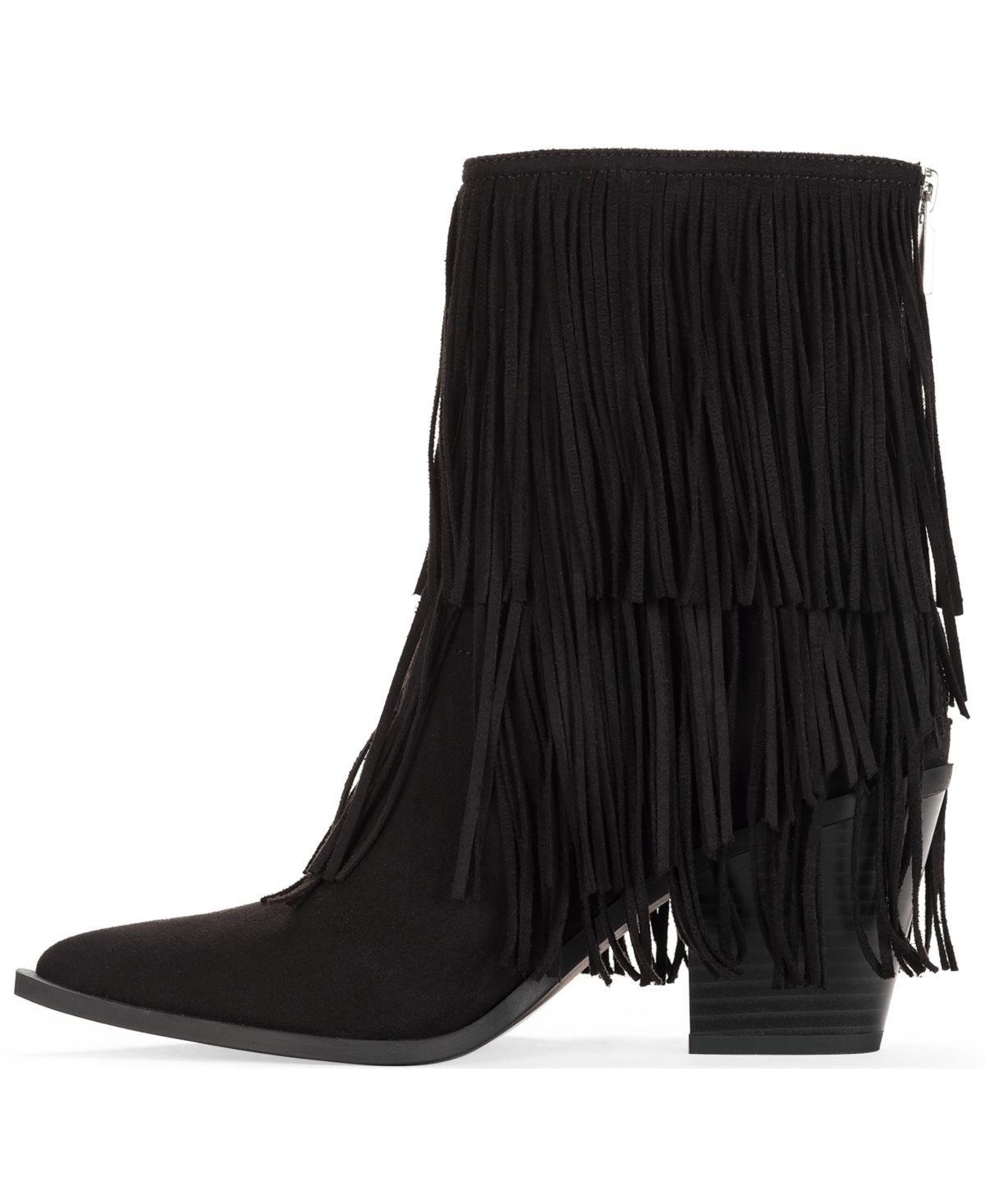 Wild Pair Women's Leonie Fringe Booties, Macy's Exclusive In Black