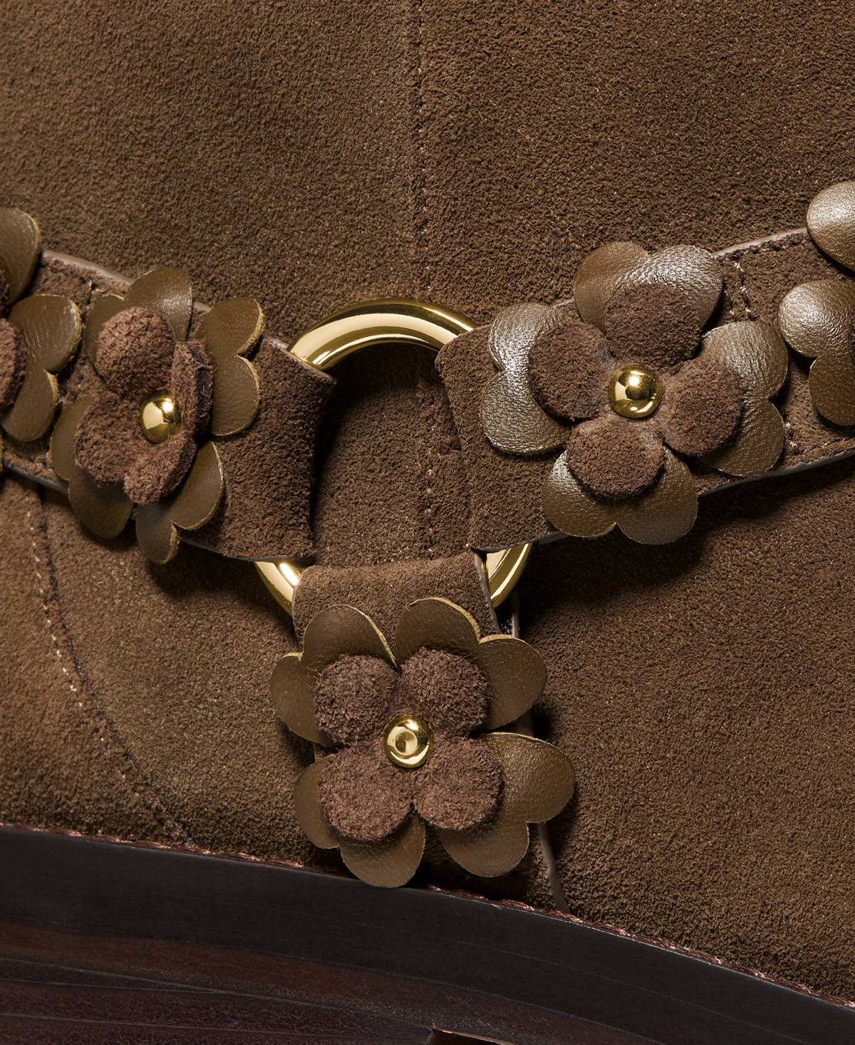 kate Spade new york Women's Flower Garden Suede Moto Boots