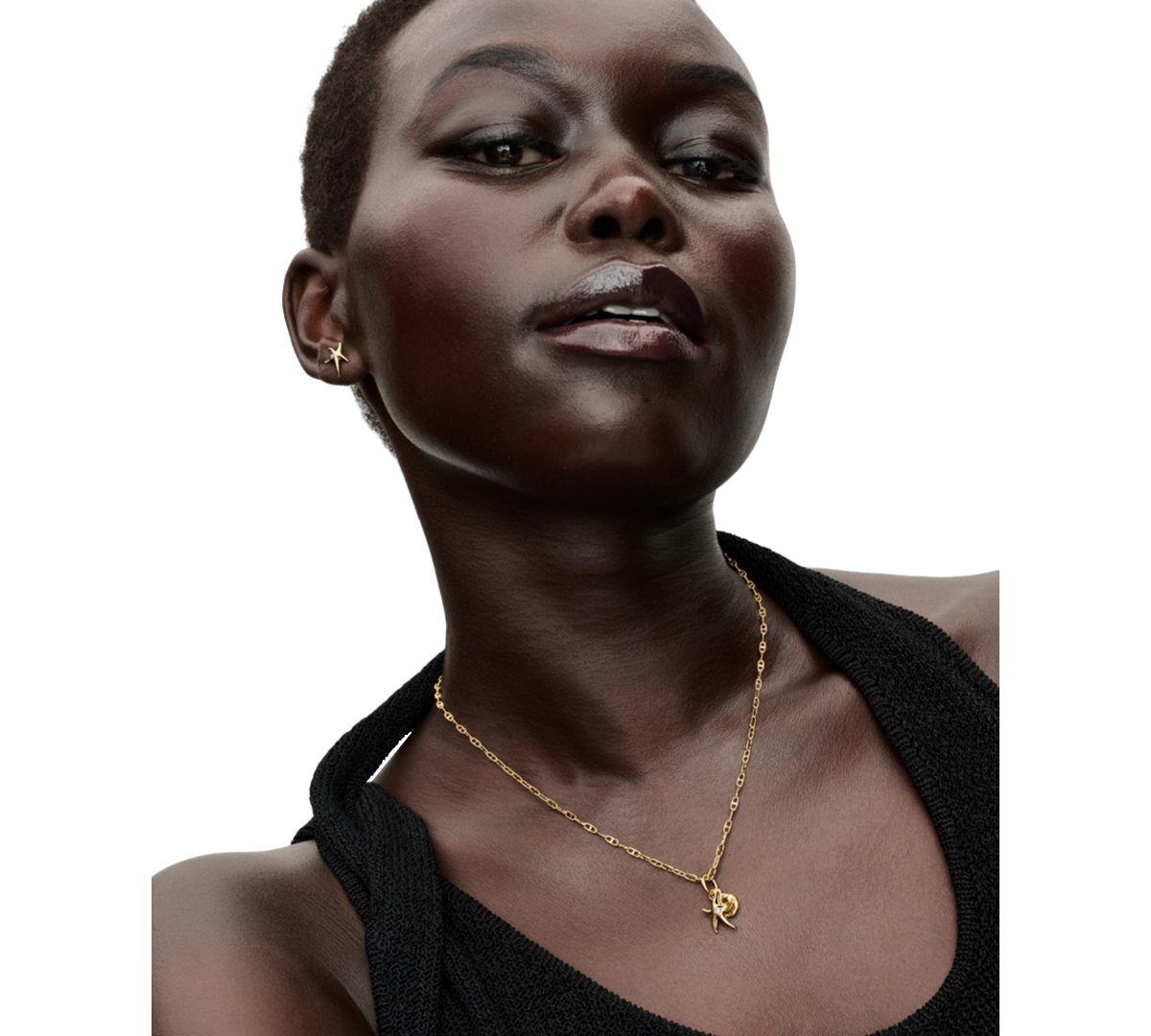 Pandora Anchor Chain Necklace In Gold