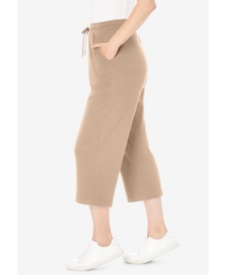 Plus Size Within Sport-Knit Pull-On Capri Pants