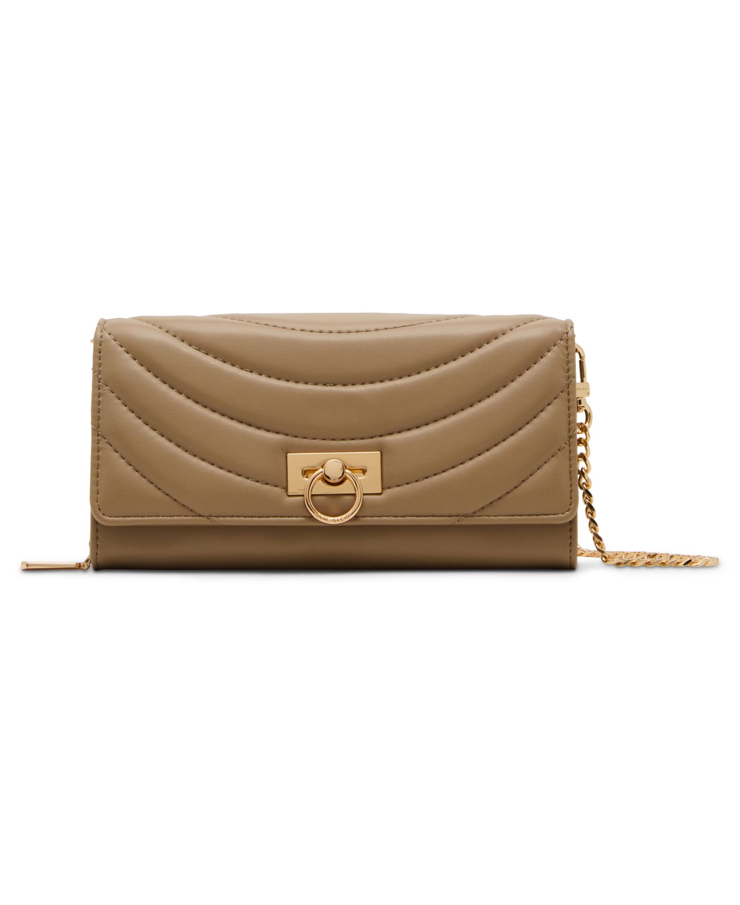 Женские сумки Anne Klein 2 Piece Flap Crossbody bag and Bifold Wallet Gift Set, цвет: Бежевый — фото 7