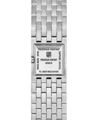 Women's Manchette Silver-Tone Stainless Steel Bracelet Watch, 25.7mm