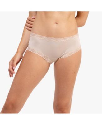 Women's Soft Silk Lace-Trim Briefs Underwear