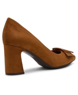 Women's Bentley Buckle Block Heel Pumps