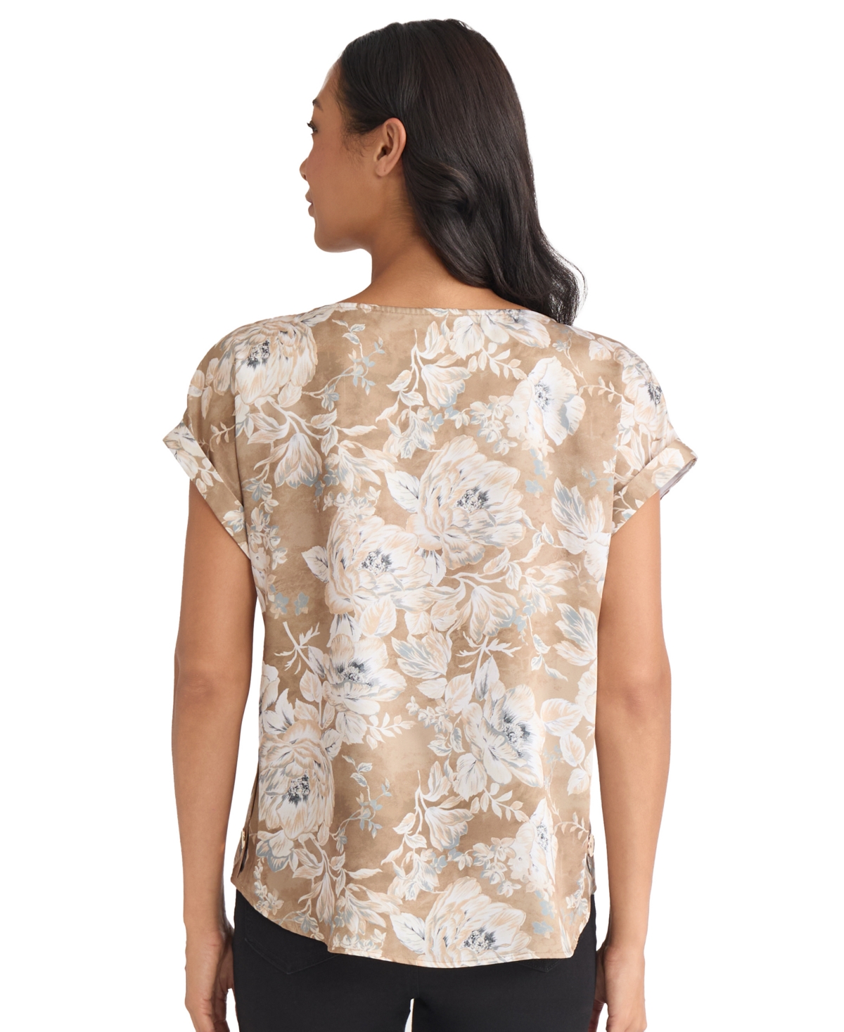Jones New York Floral Top In Neutral