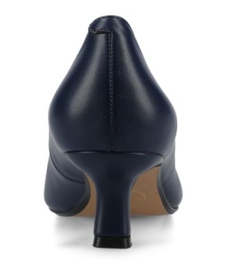 Women's Pammie Pointed Toe Kitten Heel Dress Pumps