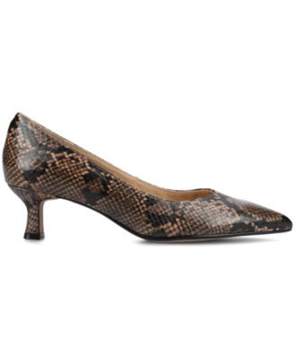 Women's Pammie Pointed Toe Kitten Heel Pumps