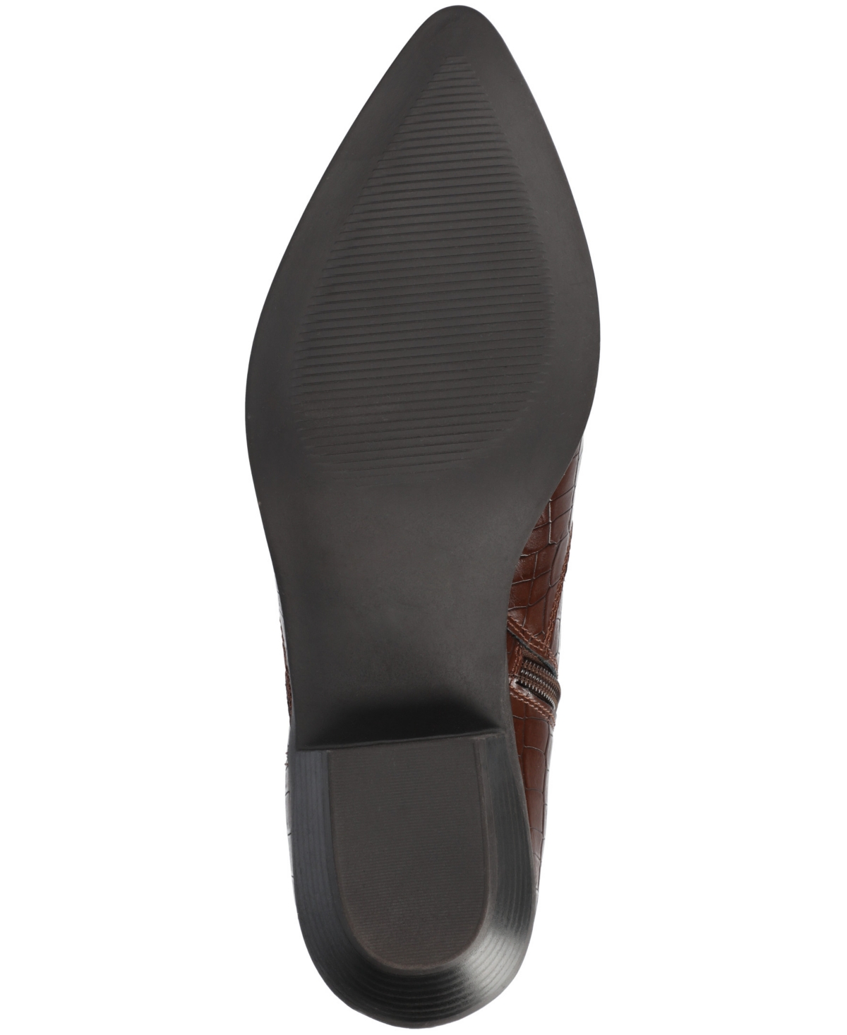 Journee Collection Women's Taliah Cuban Heel Comfort Ankle Booties In Brown