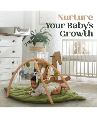 Baby Activity Gym – Sensory Play Mat with Hanging Toys for Sight, Touch & Sound – Portable & Easy Setup for Indoor or Outdoor Baby Play