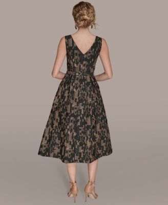 Women's Printed Fit and Flare Dress