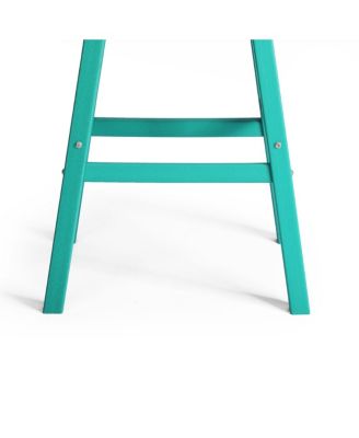 Outdoor Patio Adirondack Bar Height Stool Saddle Seat Chair