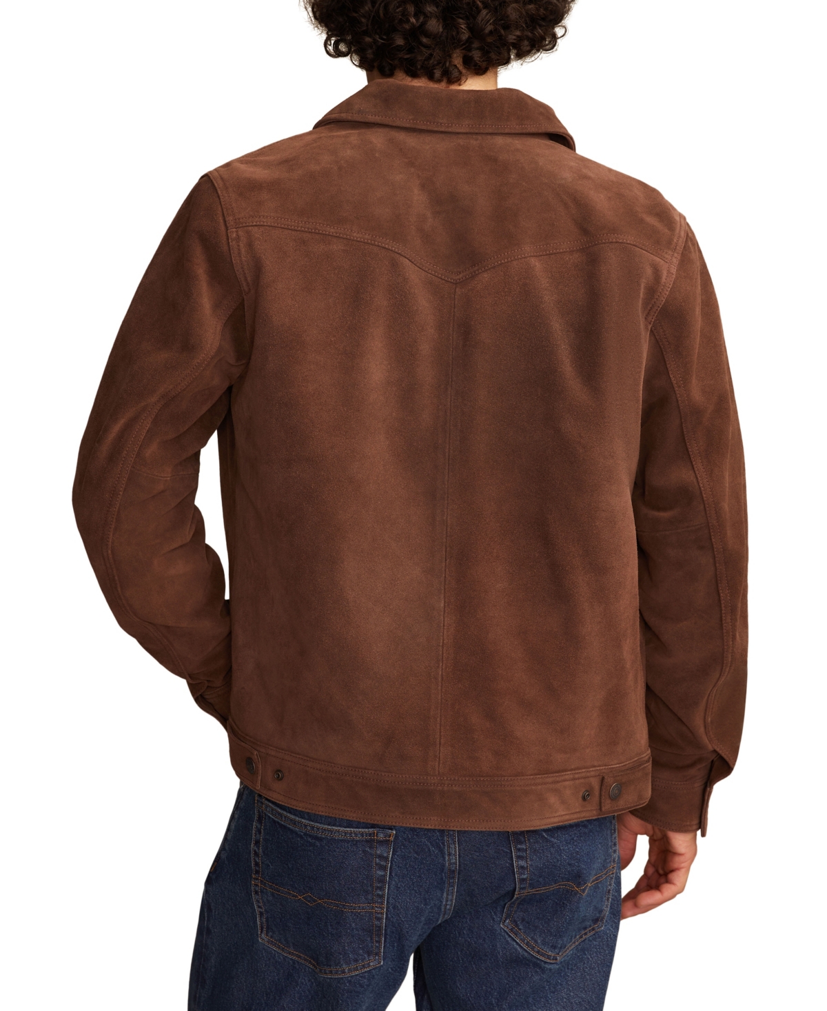 Lucky Brand Suede Ranch Jacket In Brown