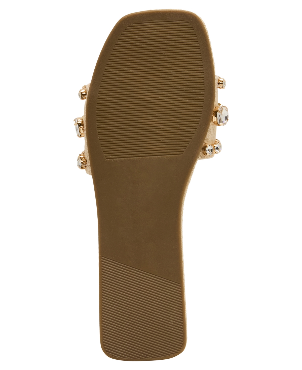 Madden Girl Women's Toast Rhinstone Slide Sandals In Brown