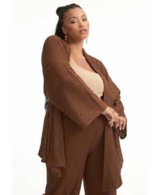 Women's June + Vie Tie Waist Knitted Kimono