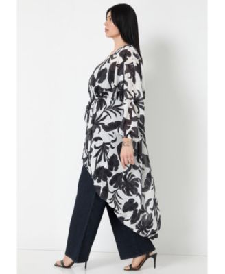 Women's June + Vie Chiffon Kimono
