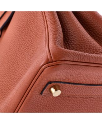 Pre-Owned HERMES Birkin 30 Handbag Brown Togo with Gold Hardware