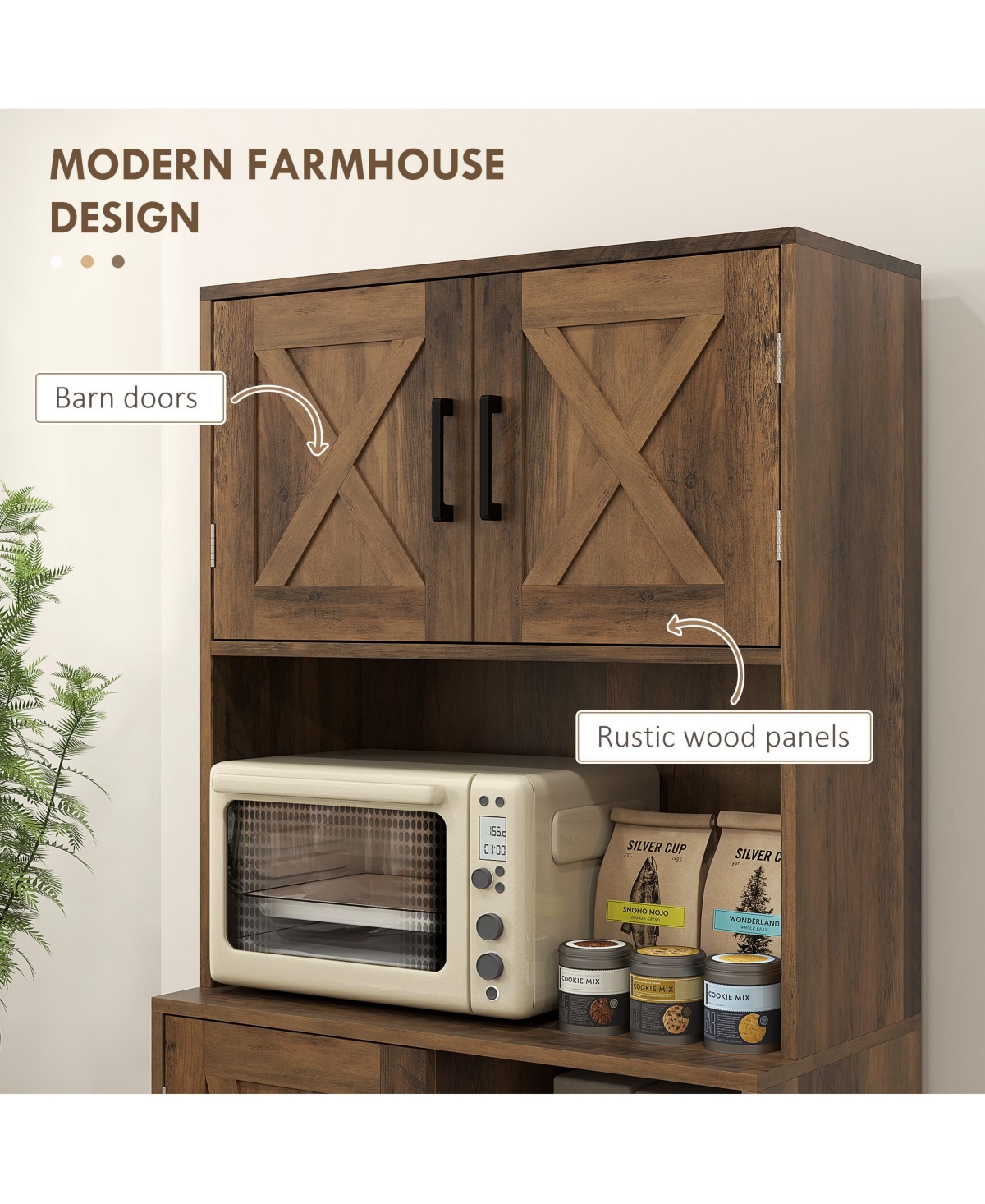 Slickblue Small Kitchen Durable Storage Cabinet with Efficient Space-Saving Design