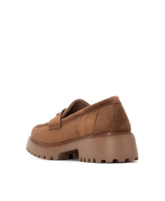 Women's Casual Suede Penny Loafers Refresh Collection By XTI