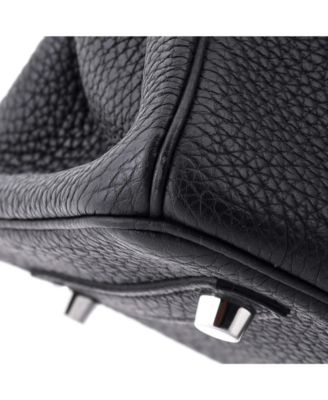 Pre-Owned HERMES Birkin 25 Handbag Black Togo with Palladium Hardware