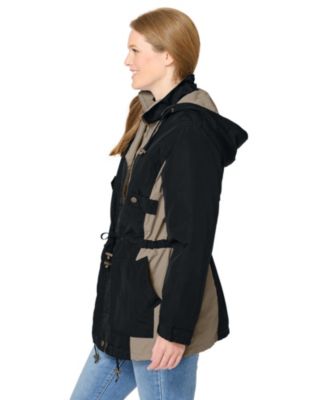 Plus Size Colorblocked Taslon Anorak