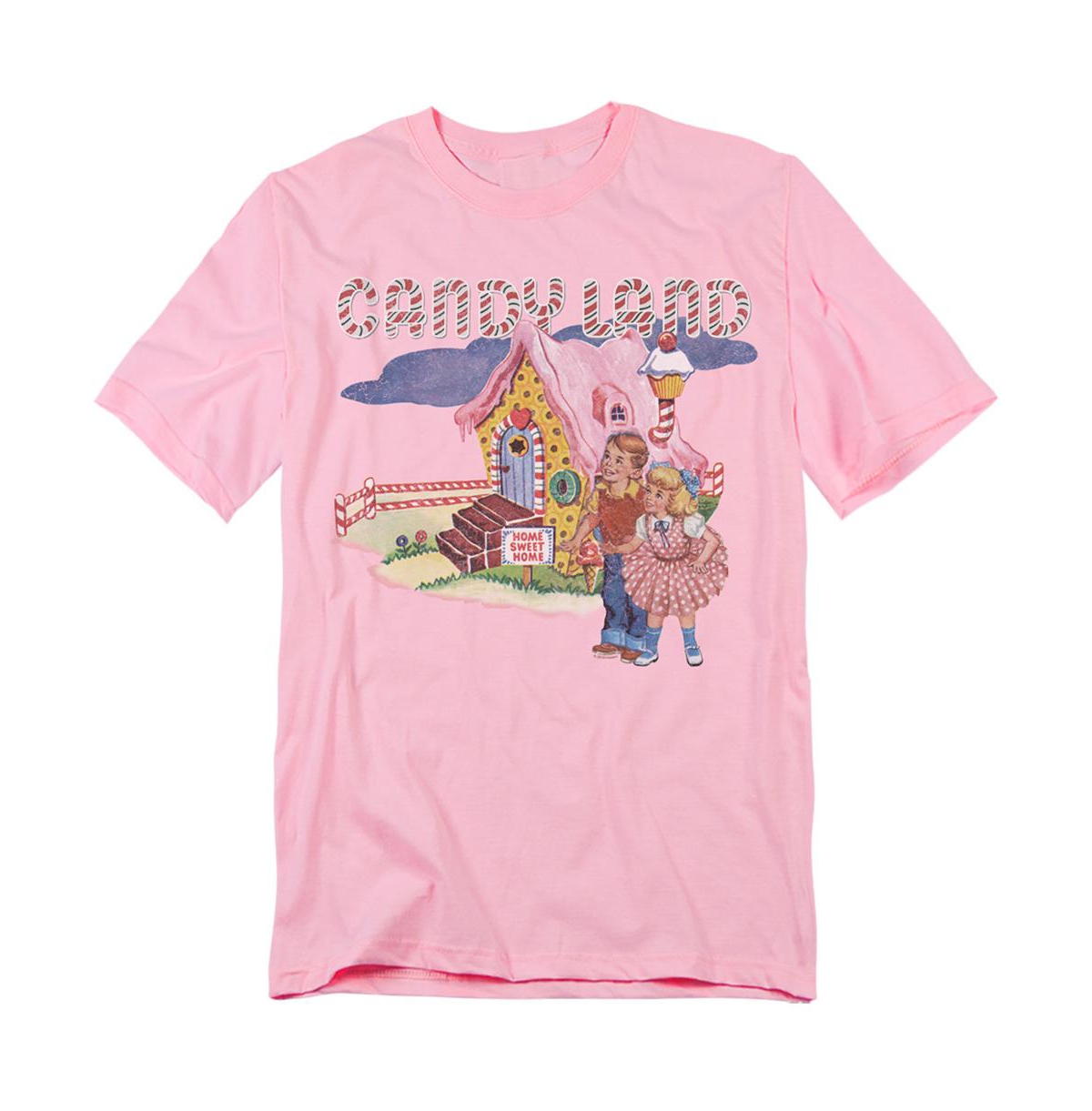 Logovision Men's Candy Land Cotton Candy Land T Shirt - Pink