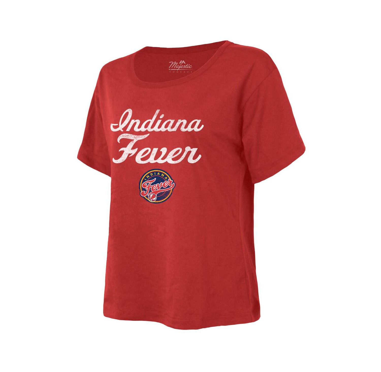 Women's Red Indiana Fever The Edge Premium Boxy T-Shirt