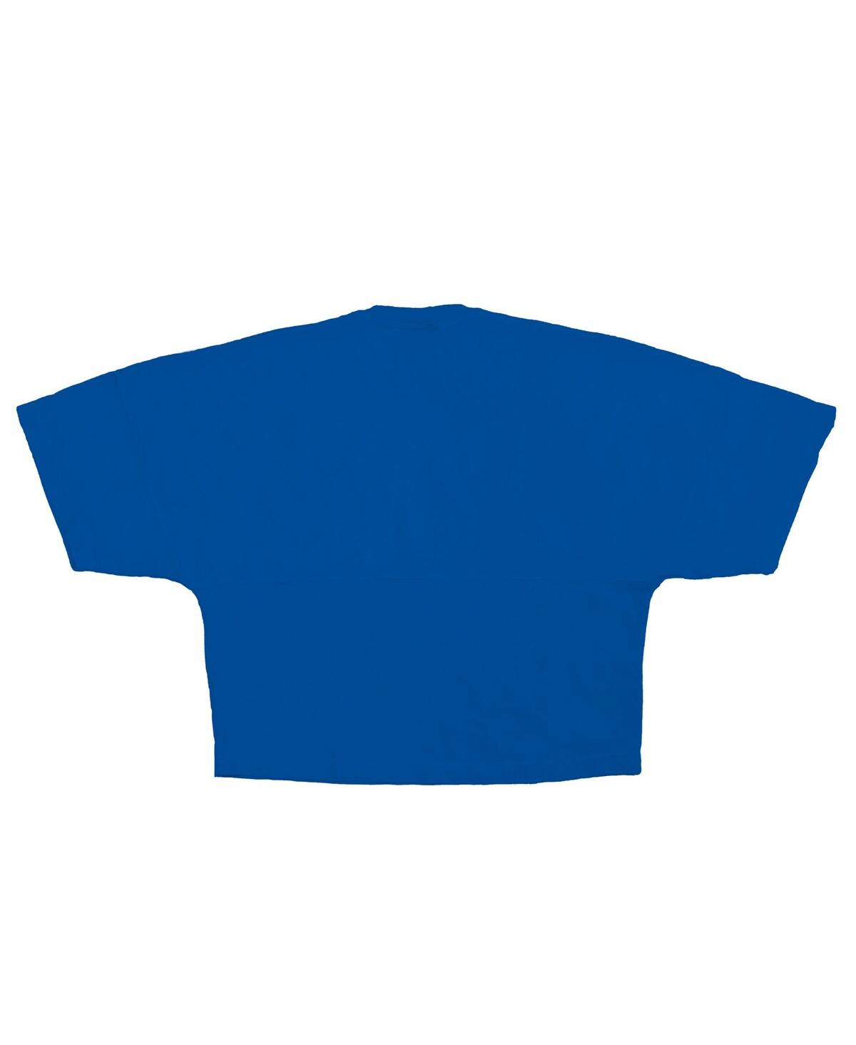 Fanatics Women's Royal Los Angeles Dodgers Skyline Crop T-shirt In Blue