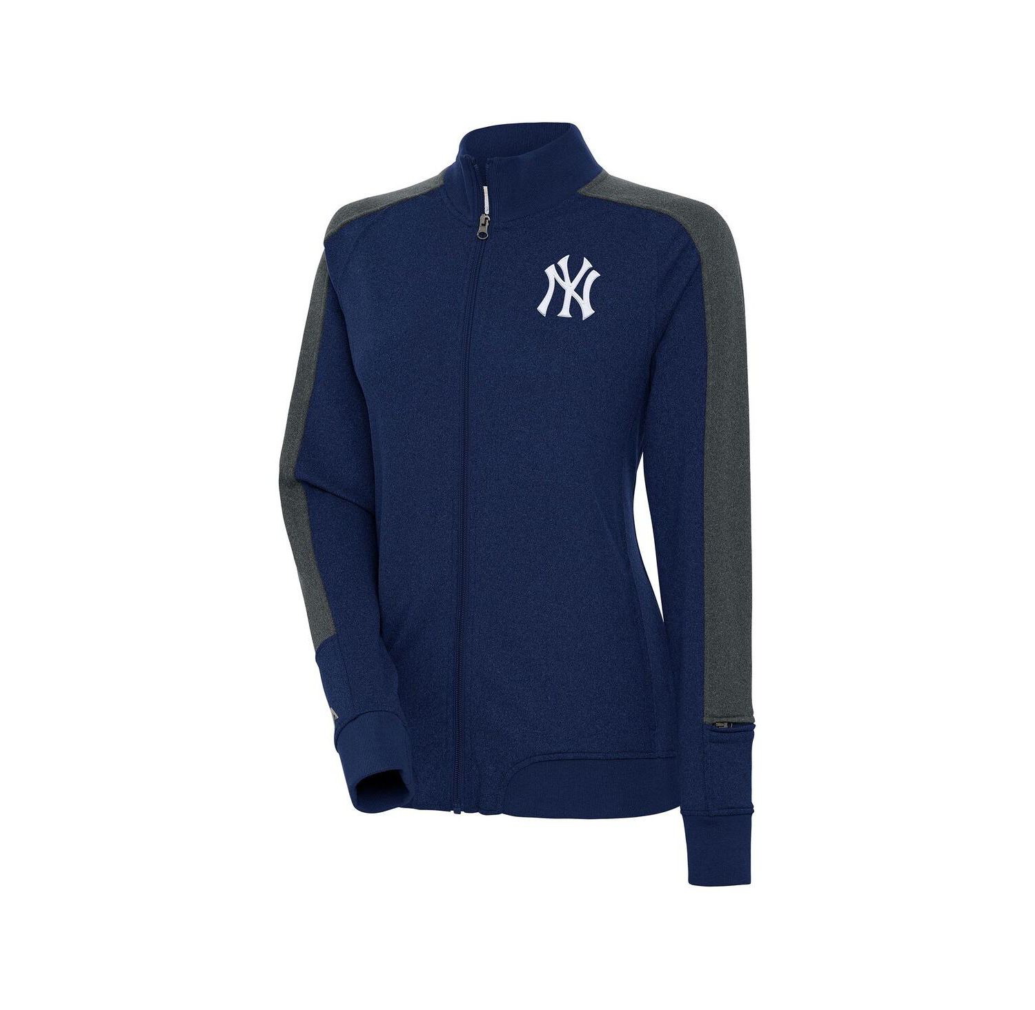 Women's Navy New York Yankees Strike Full-Zip Track Jacket