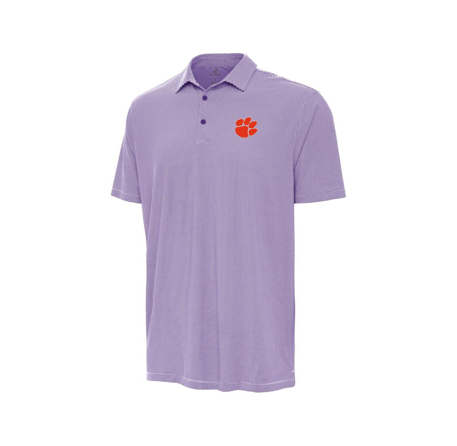Men's Purple Clemson Tigers Twine Polo Shirt
