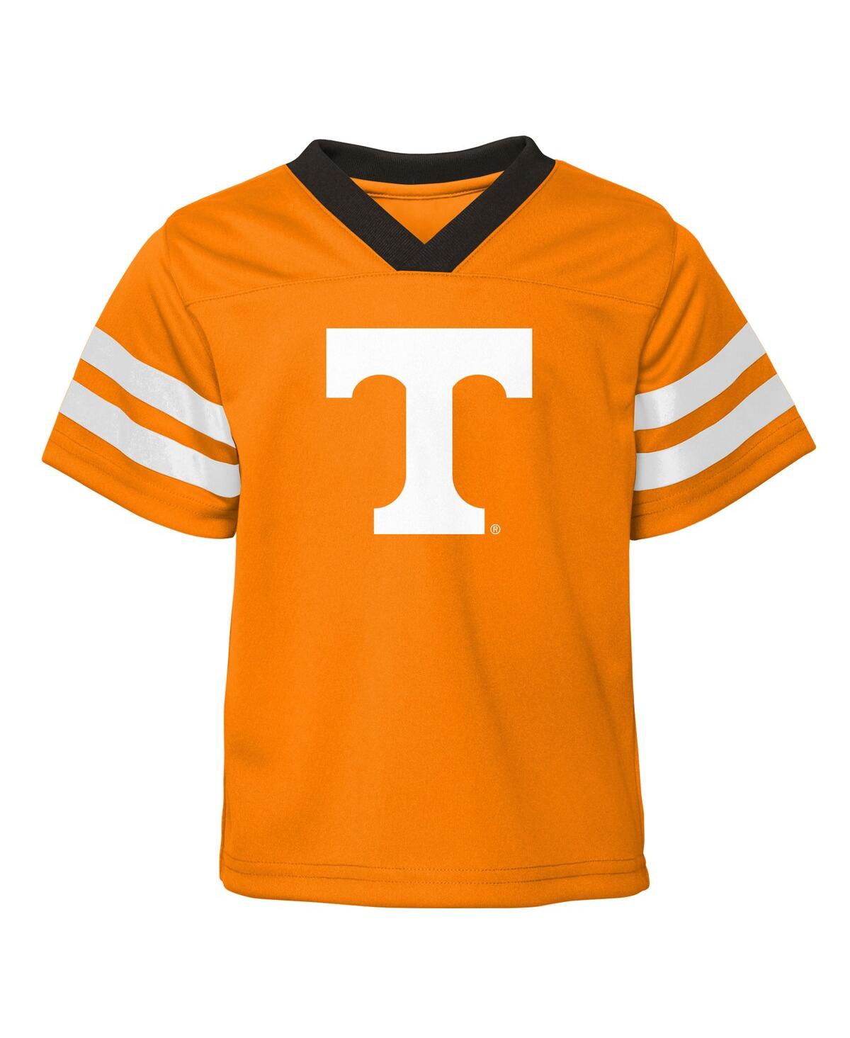 Outerstuff Big Boys And Girls 2-piece Tennessee Orange Tennessee Volunteers Red Zone V-neck Top And Pants Set In Orange