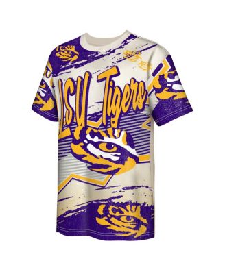 Big Boys and Girls Cream LSU Tigers Make Noise T-Shirt